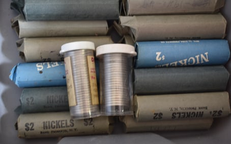 ASST JEFFERSON NICKELS INCL. WAR TIME, APPROX. F.V. $96