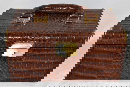 ALEXANDER DE MARKOFF ALLIGATOR TRAVELING JEWEL CASE