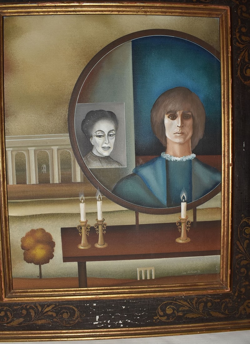 O/C SELF REFLECTION, SIGNED LGOR CALANIN '76 - 3