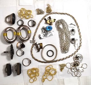LOT ASST STERLING JEWELRY FINDINGS (NOT SCRAP)