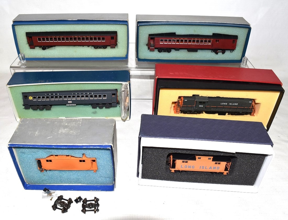6 BRASS H.O TRAINS INCL LONG ISLAND DIESEL ENGINE #464+ (1 of 7)