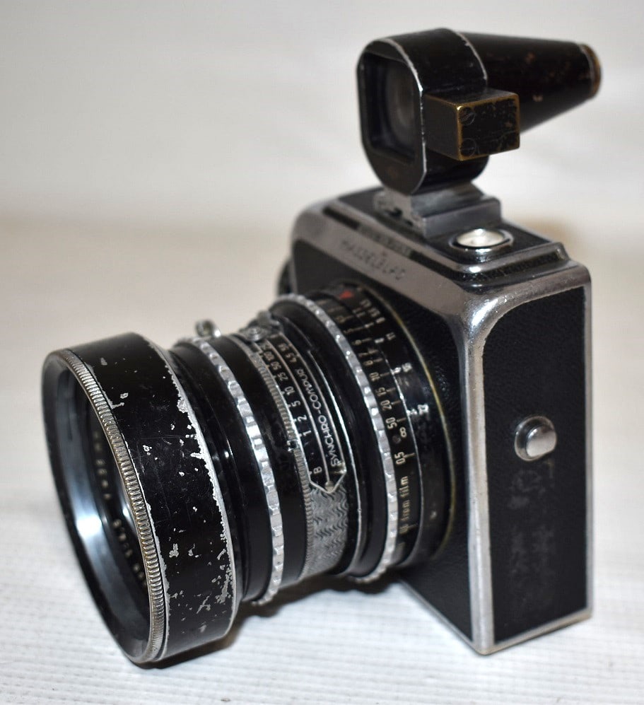 (2) HASSELBLAD 225 SQUARE FORMAT CAMERAS, (1) NO BACK - 7