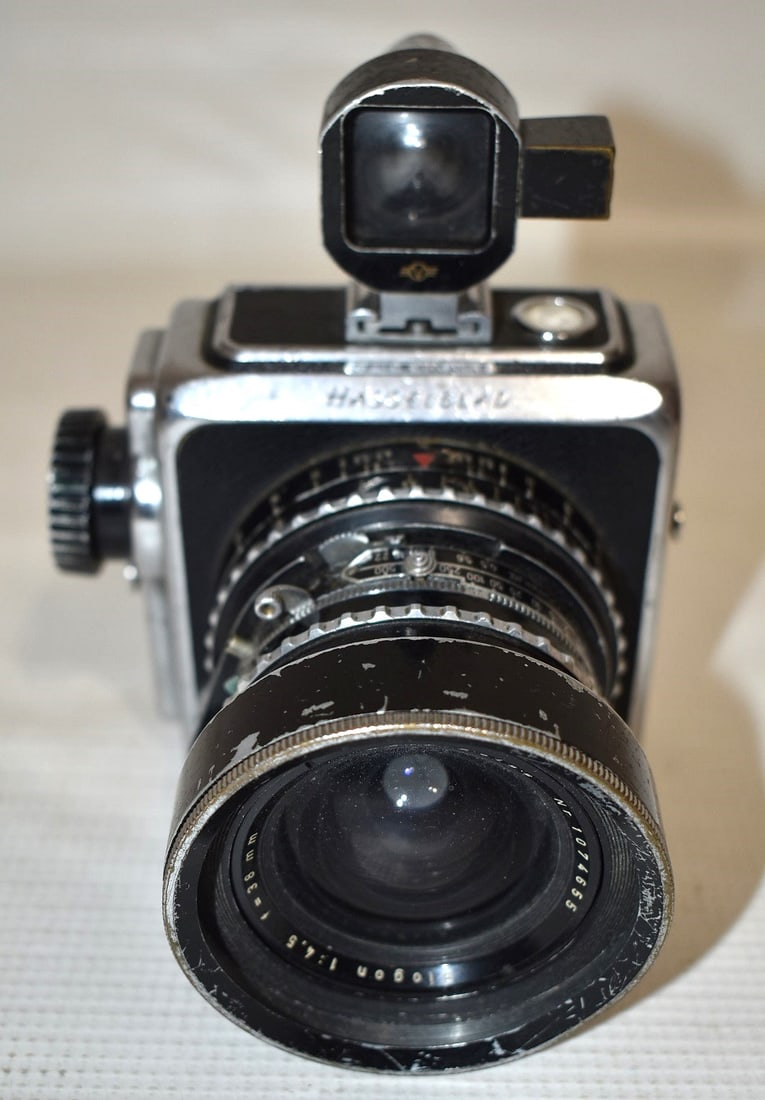 (2) HASSELBLAD 225 SQUARE FORMAT CAMERAS, (1) NO BACK - 8