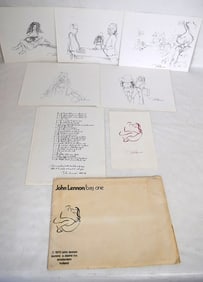 PORTFOLIO (14) JOHN LENNON "BED PEACE" PUBLISHED DAANE