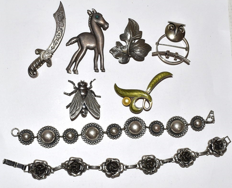 LOT ASSORTED ESTATE STERLING JEWELRY FINDINGS, 20TH C. (1 of 4)