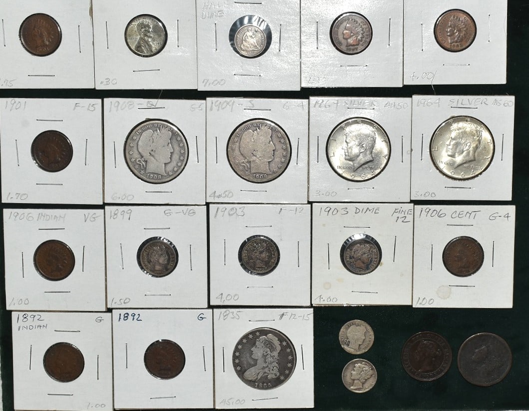 LOT ASSORTED ESTATE COIN INCL. SILVER (1 of 5)