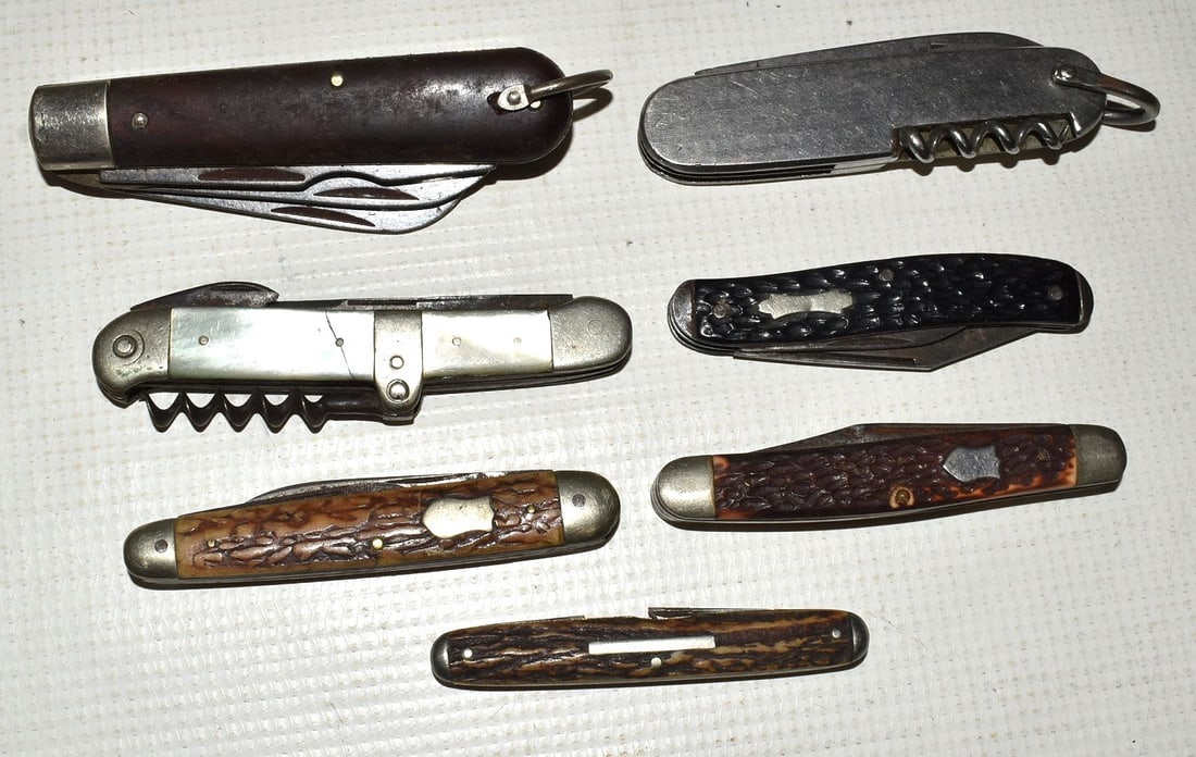 LOT (7) ASSORTED POCKET KNIVES, C. 1930/60 (1 of 4)