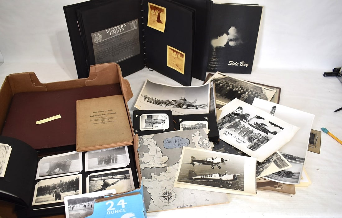 LOT ASST MILITARY PHOTOS/EPHEMERA INCL. NORTH AFRICA (1 of 16)