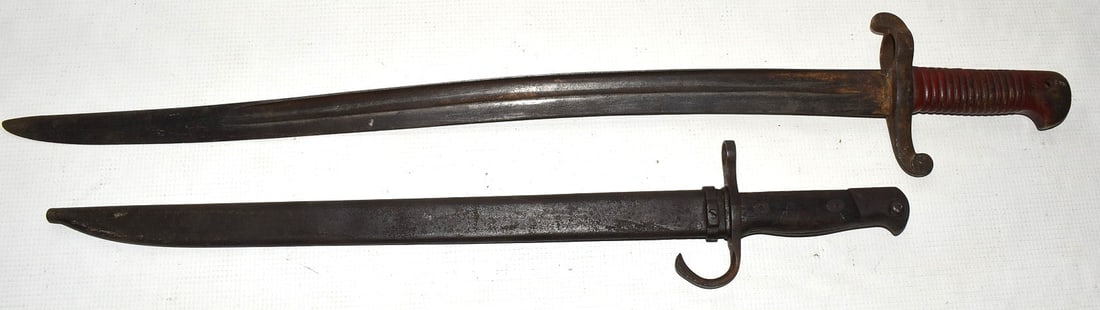 LOT (2) WORLD WAR TWO BAYONETS, C. 1940'S, L. 27" (1 of 9)