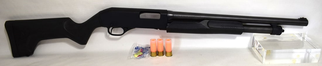 STEVENS MODEL 310 12 GA. SLIDE ACTION SHOTGUN (RIOT) (1 of 11)