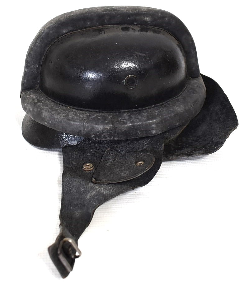 GERMAN WWII MILITARY MOTORCYCLE LEATHER HELMET 1940 (1 of 6)