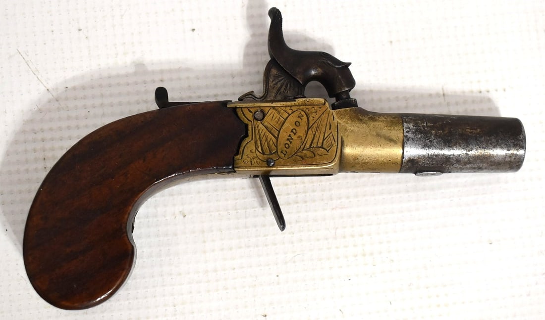 ENGLISH LONDON-SMITH PERCUSSION POCKET PISTOL (1 of 6)