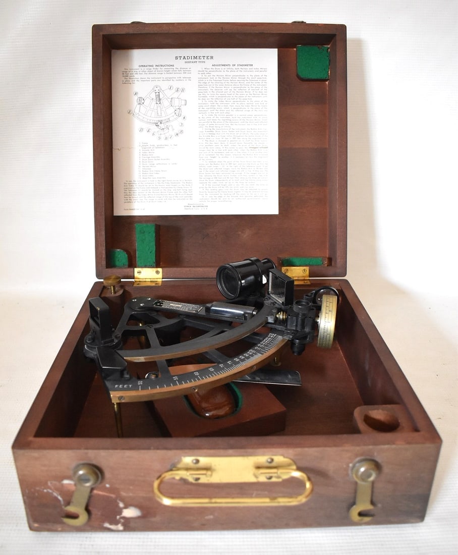 STADIMETER US NAVAL SEXTANT, C. 1942 (1 of 6)