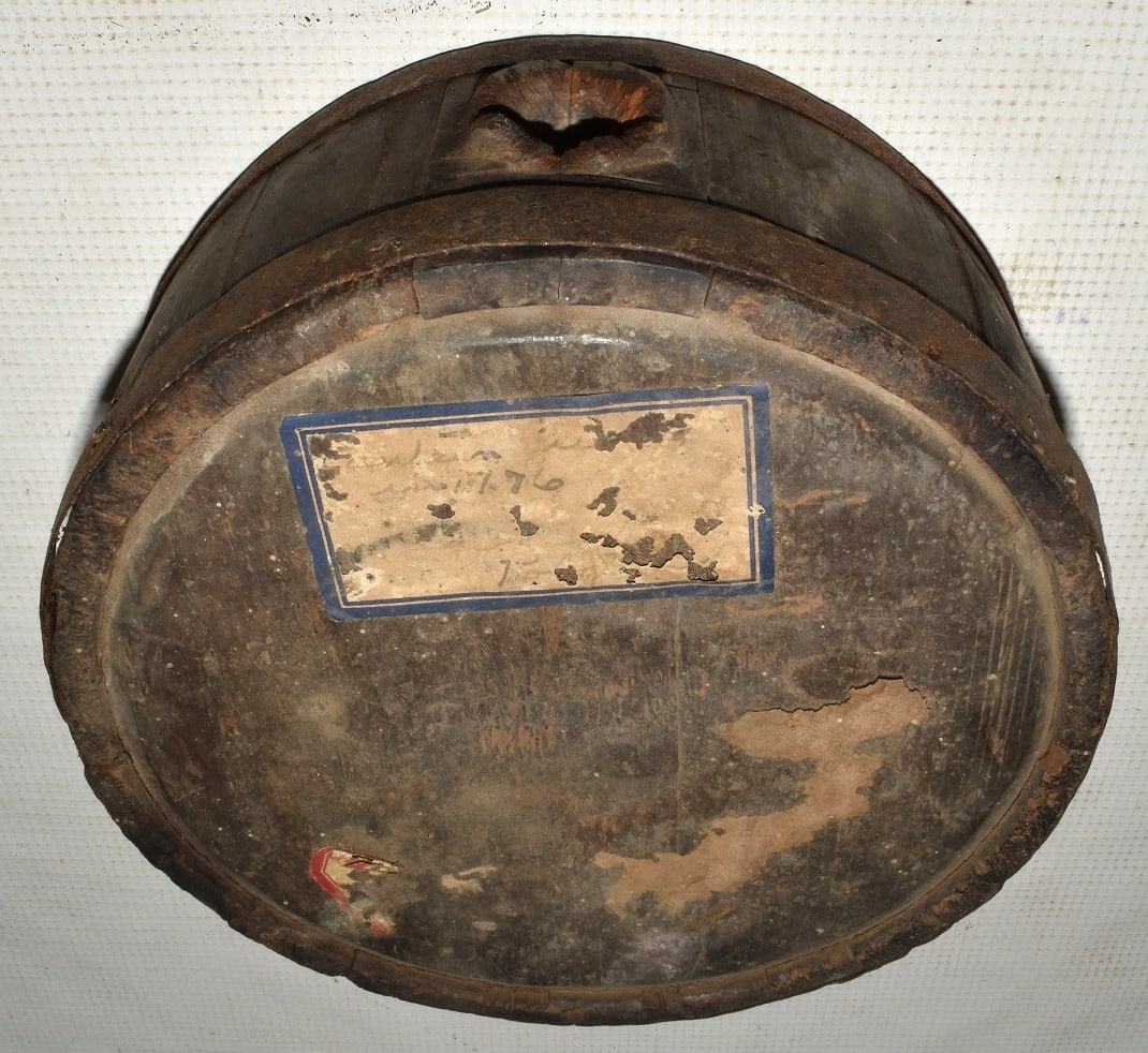 REVOLUTIONARY WAR WOOD CANTEEN, 17TH C, D. 7 1/2" (1 of 14)