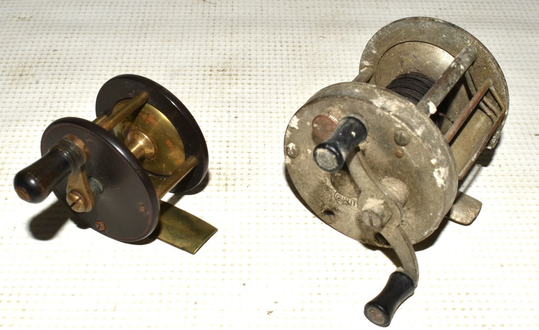 LOT (2) VINTAGE FISHING REELS, 19/20TH C. (1 of 6)