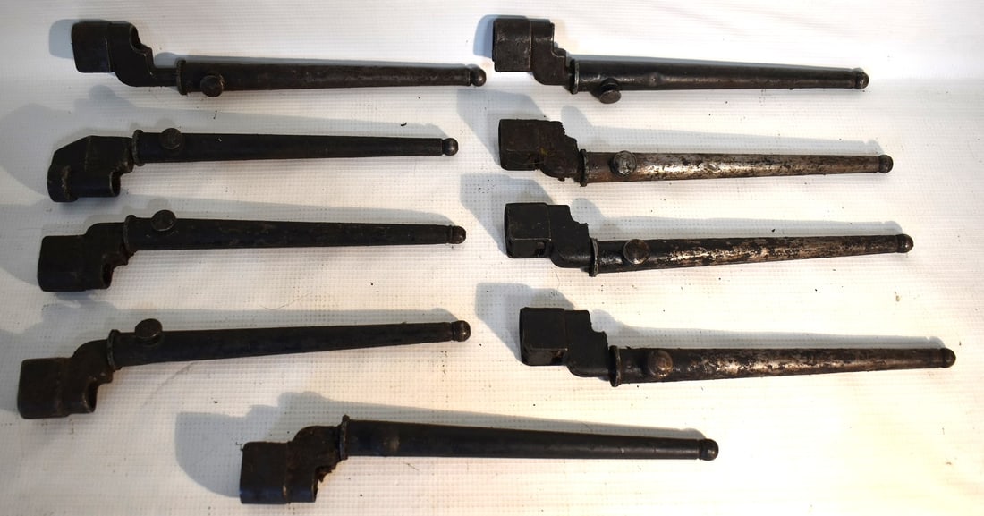 LOT (9) SPIKE BAYONETS IN COSMOLINE, NOS, 20TH C. (1 of 4)