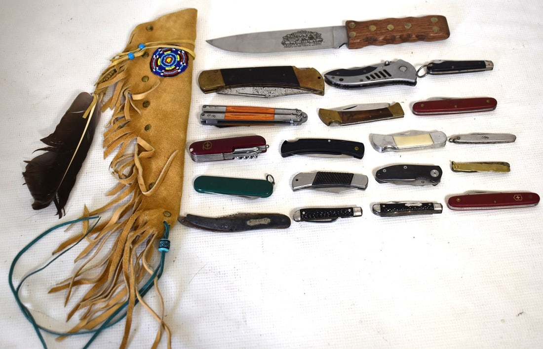 19 ASSORTED CONTEM. POCKET KNIVES/BOWIE HUDSON BAY (1 of 8)