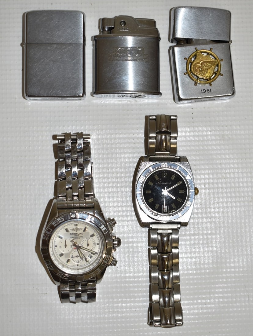 LOT ASSORTED VINTAGE WATCHES AND LIGHTERS (1 of 20)