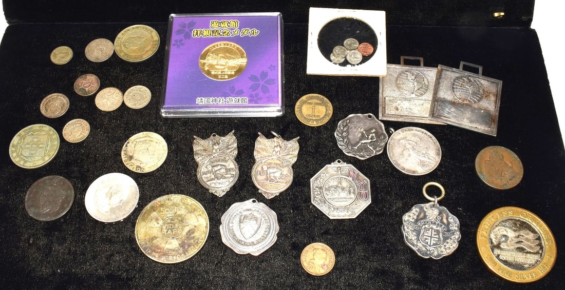 ASSORTED MEDALS INCLUDING STERLING, C. 1917/20'S (1 of 6)