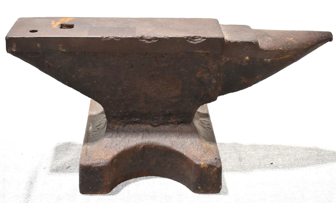 BLACKSMITH ANVIL, 19TH C., H. 10" L. 20" (1 of 5)