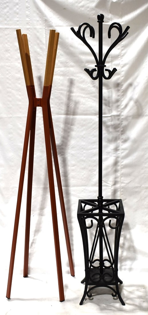 (2) CONTEMPORARY COAT RACKS, H. 68" (1 of 7)