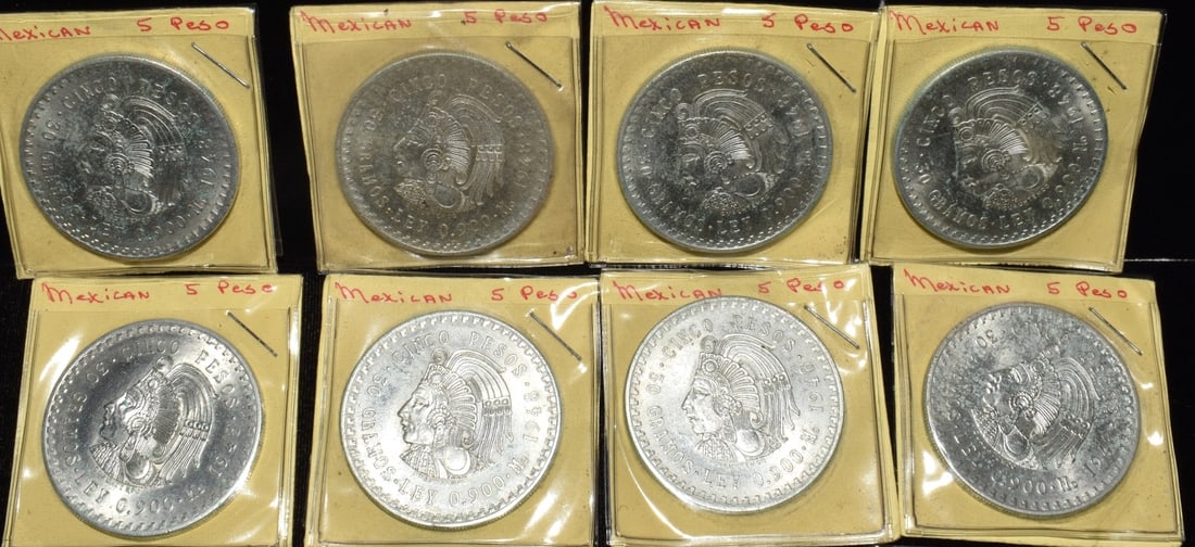 LOT (17) ASSORTED MEXICAN SILVER ROUNDS C.1948 - 2