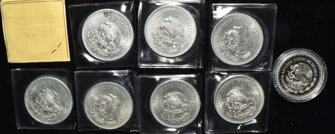 LOT (17) ASSORTED MEXICAN SILVER ROUNDS C.1948 - 4
