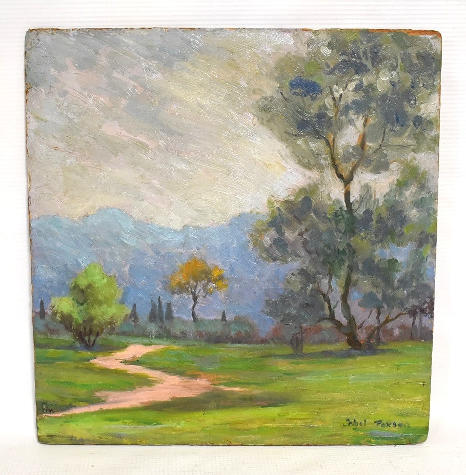 O/M CONNECTICUT LANDSCAPE SIGNED ETHEL PAXSON (1 of 6)