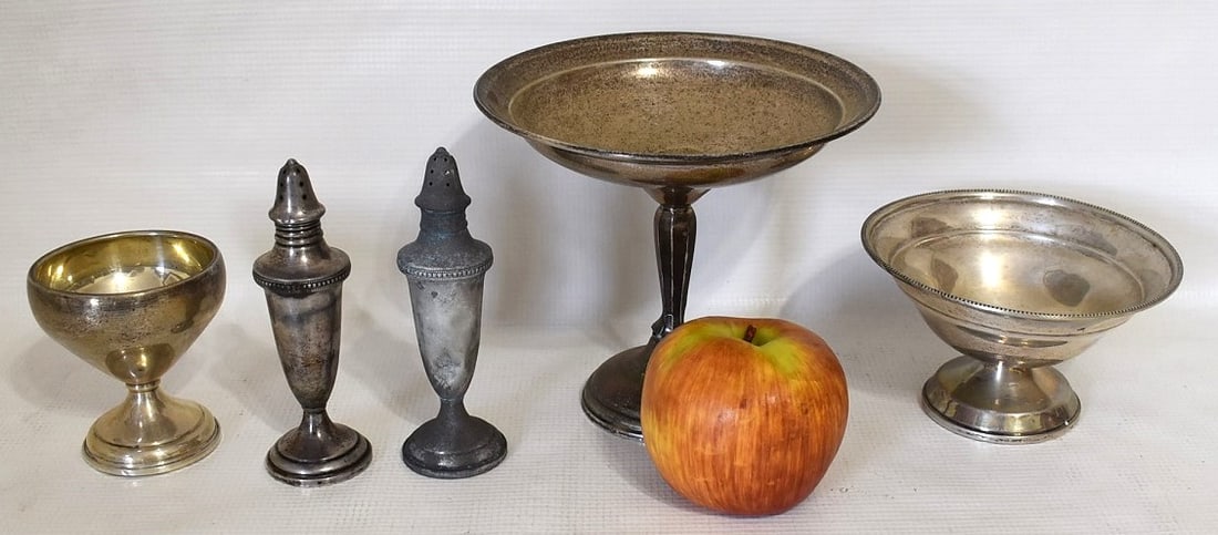 LOT ASSORTED STERLING INCLUDES COMPOTES, ETC. 20TH C. - 2