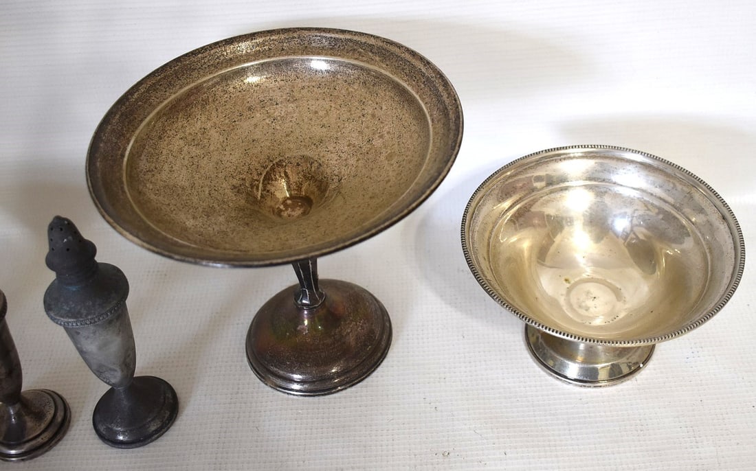 LOT ASSORTED STERLING INCLUDES COMPOTES, ETC. 20TH C. - 3