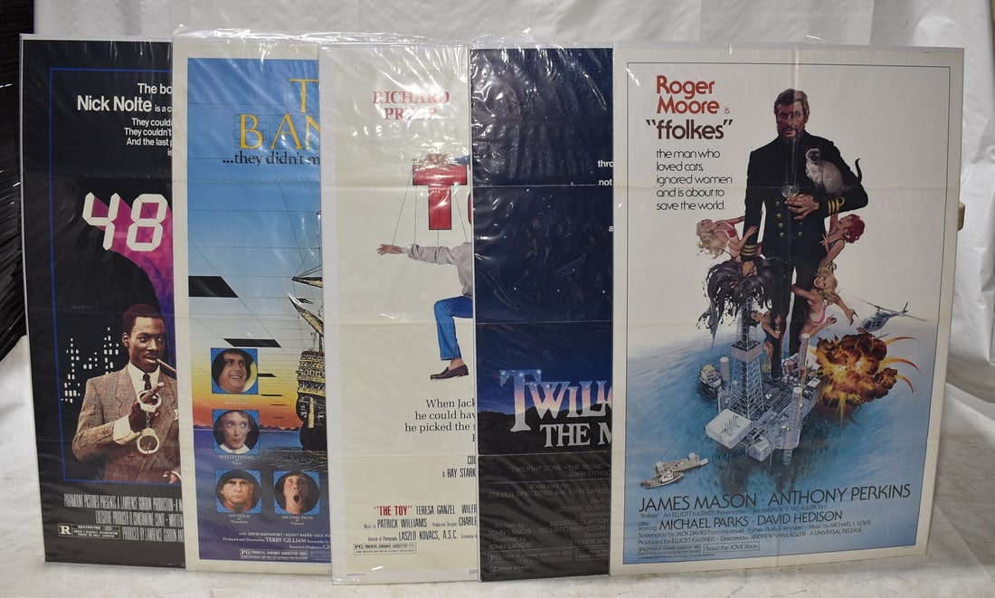 5 VINT. MOVIE POSTERS INCL. THE TOY, TIME BANDITS, ETC. (1 of 11)