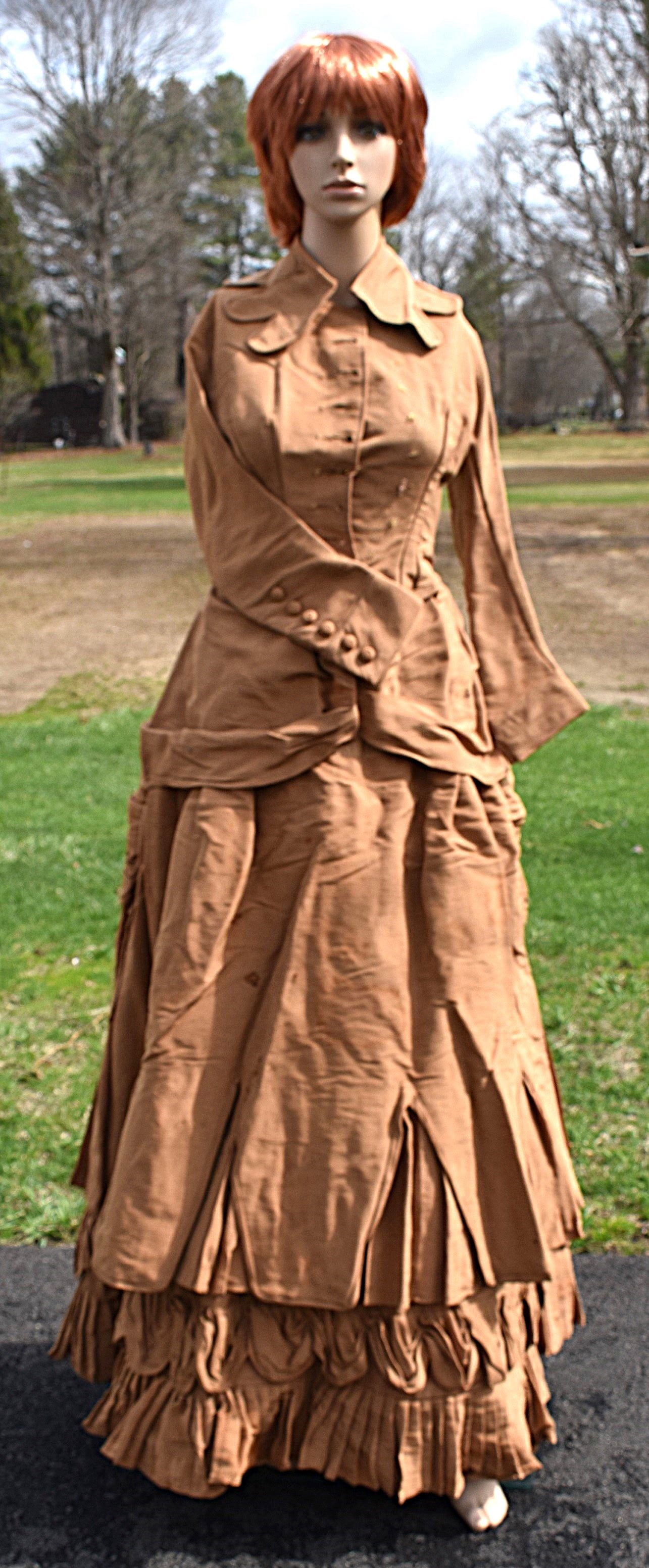 VICTORIAN WAISTCOAT/HOOP SKIRT, C. 1850/60 (1 of 14)