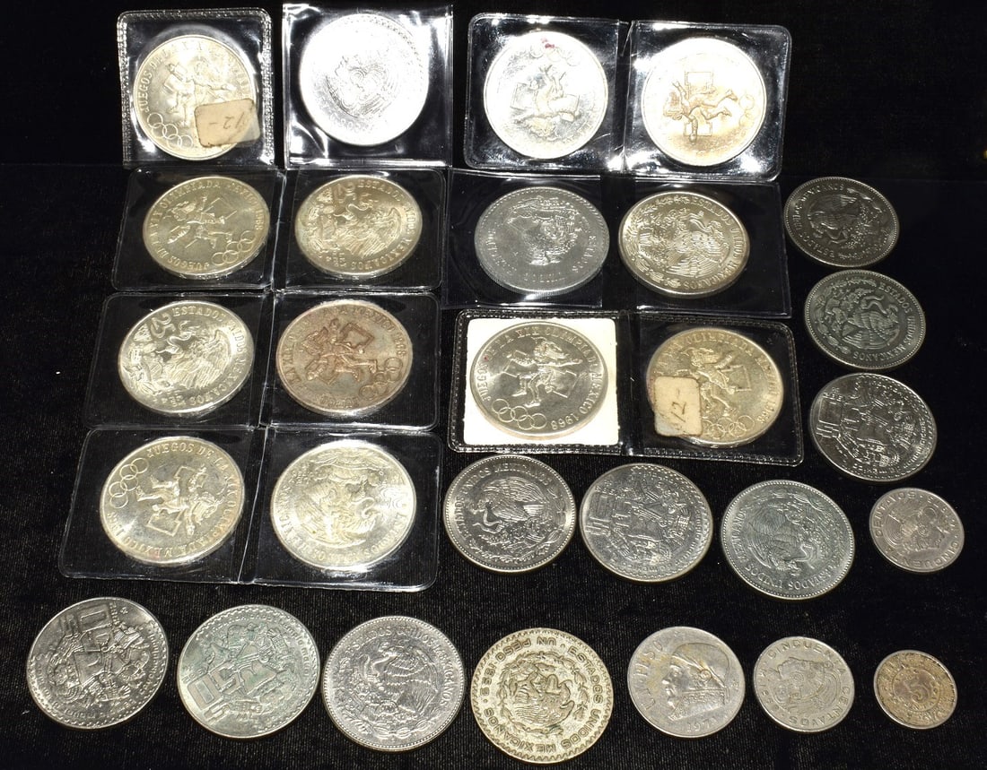 LOT ASSORTED INCLUDES MEXICAN SILVER ROUNDS (1 of 3)