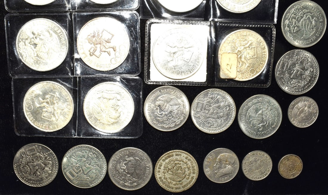 LOT ASSORTED INCLUDES MEXICAN SILVER ROUNDS - 3