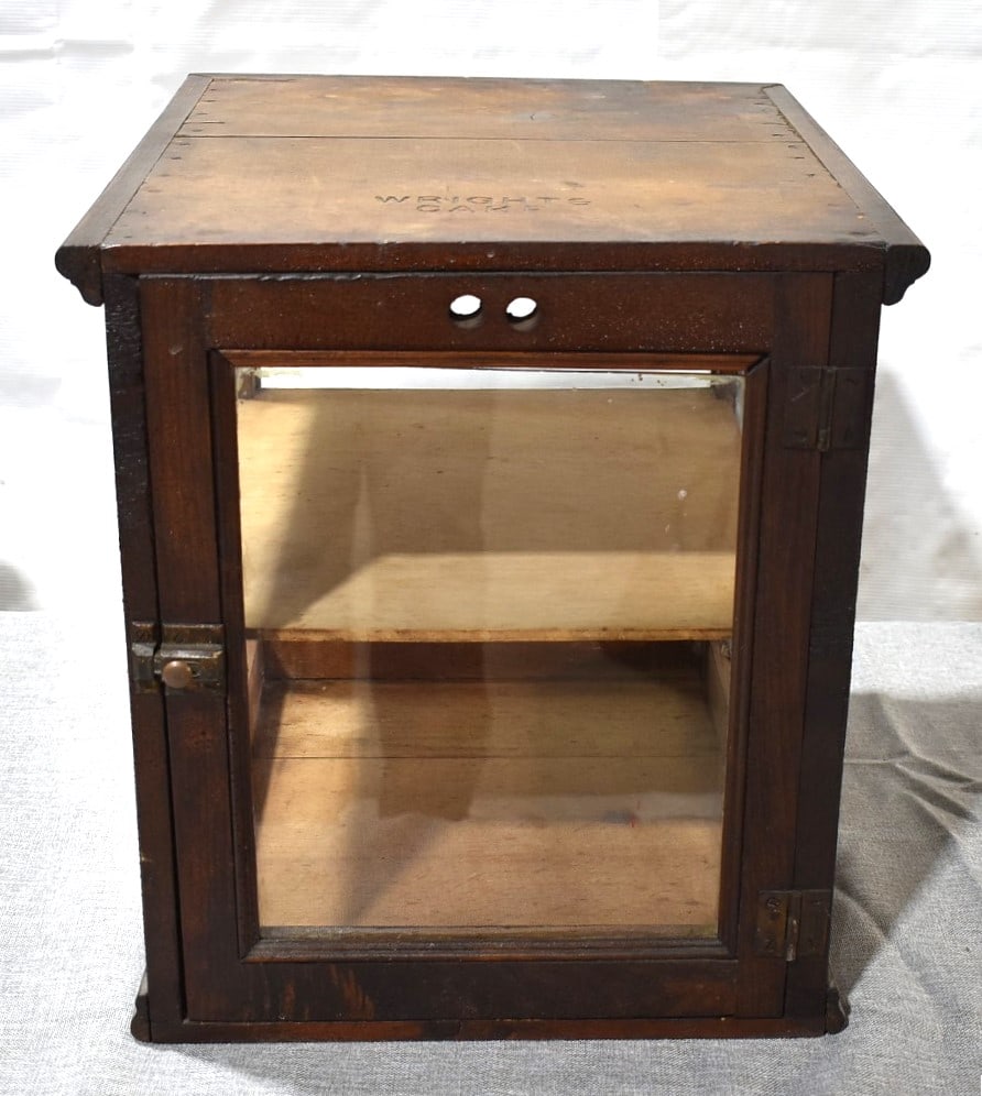 COUNTRY STORE OAK COUNTERTOP PIE SAFE, 20TH C. (1 of 7)