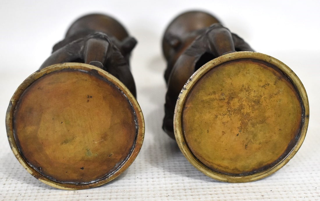 SET (3) CHINESE BRONZE ALTAR ITEMS - 11