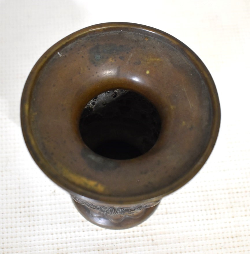 SET (3) CHINESE BRONZE ALTAR ITEMS - 5