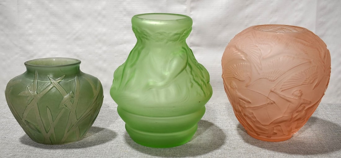 LOT (3) ART DECO GLASS INCL. CONSOLIDATED PHOENIX (1 of 14)