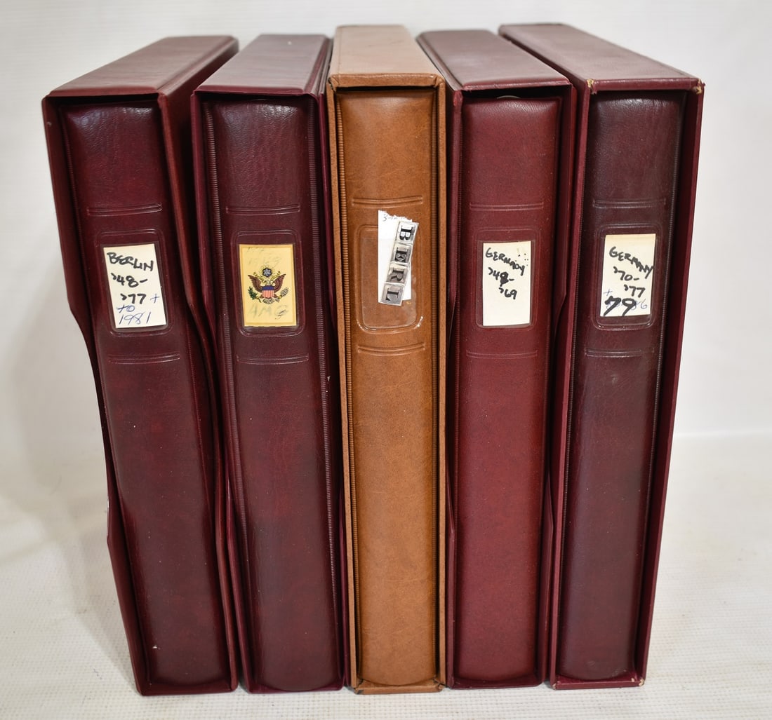5 BERLIN GERMANY POSTAGE STAMP ALBUMS INCL. 1930'S-80'S (1 of 8)