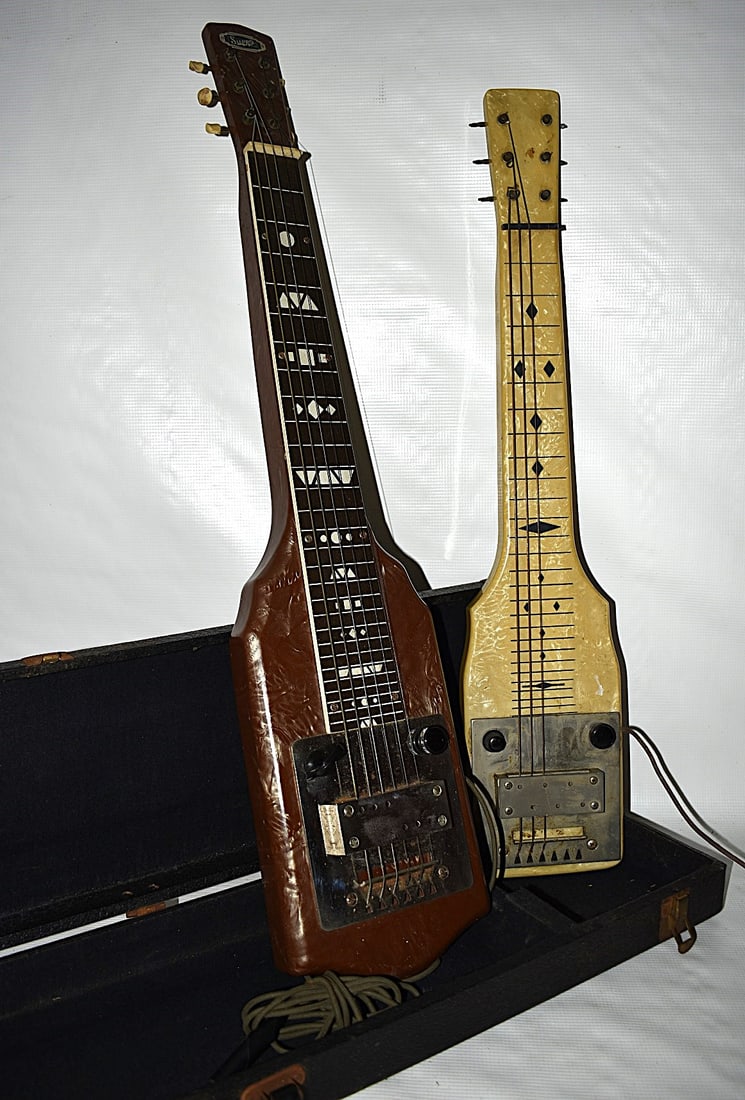 LOT (2) SUPRO 6 STRING & NATIONAL DOBRO LAPSTEEL GUITAR (1 of 8)