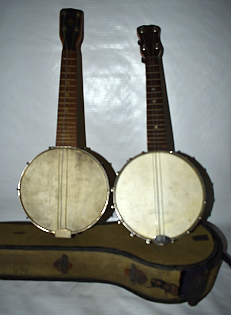 LOT (2) SLINGERLAND MAYBELL BANJOLELLE & JR STEWART BAN (1 of 8)