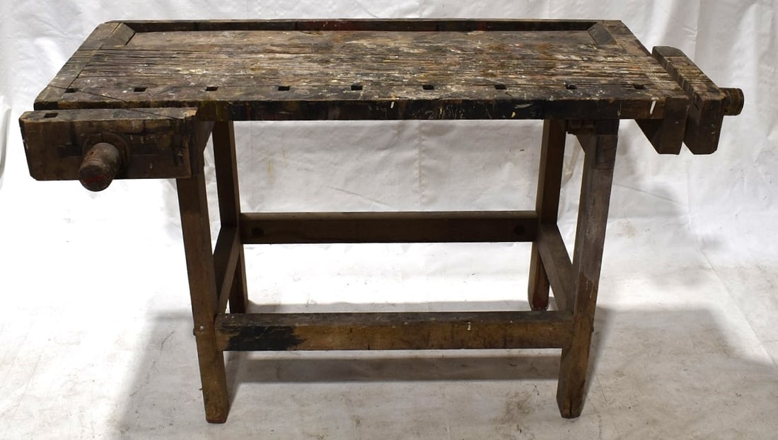 COUNTRY MAPLE CARPENTER'S WORK BENCH (1 of 6)