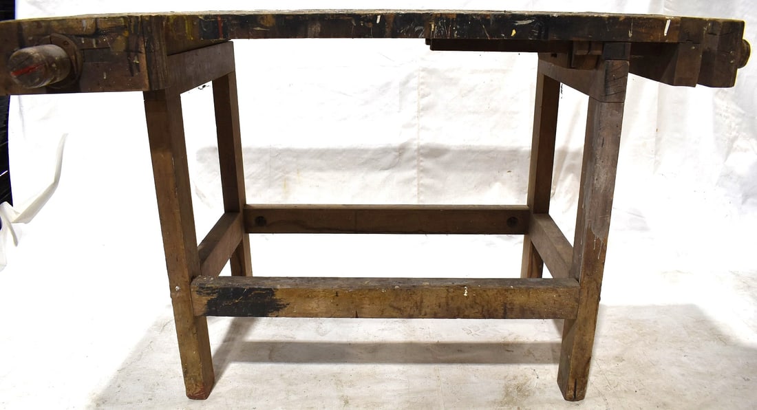 COUNTRY MAPLE CARPENTER'S WORK BENCH - 6