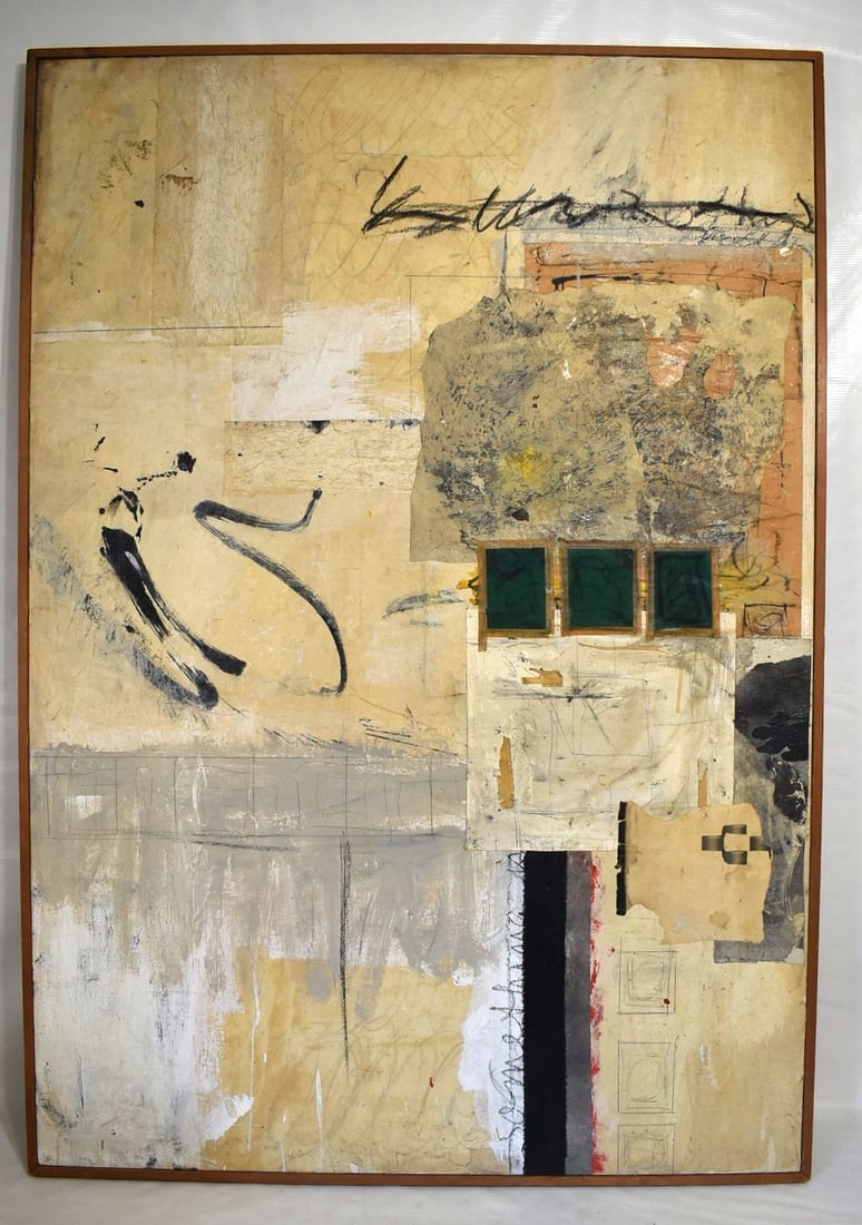O/C 1 OF A KIND/3 OF A KIND SIGNED M.L. HERMANN C. 1980: O/C ONE OF A KIND/THREE OF A KIND SIGNED M.L. HERMANN, C. 1980, BEARS TAG THE QUINOCO COMPANIES #1663, 48" X 34" SIGHT