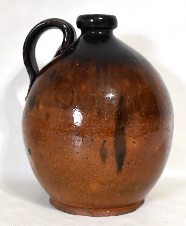 1 GAL. NEW YORK REDWARE/GLAZED JUG, 19TH C. (1 of 15)