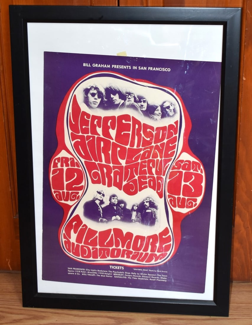 LITHO POSTER JEFFERSON AIRPLANE & GRATEFUL DEAD (1 of 5)