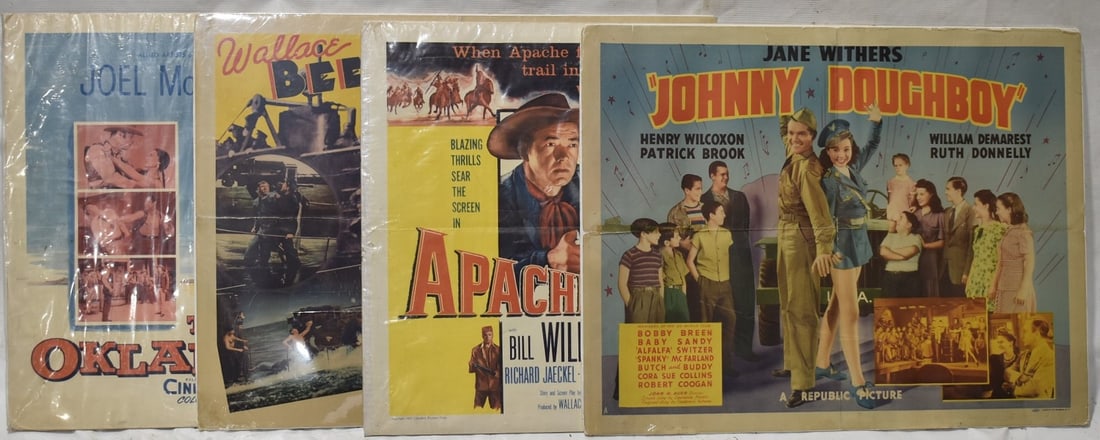 LOT (4) VINTAGE MOVIE POSTERS, C. 1950'S (1 of 9)