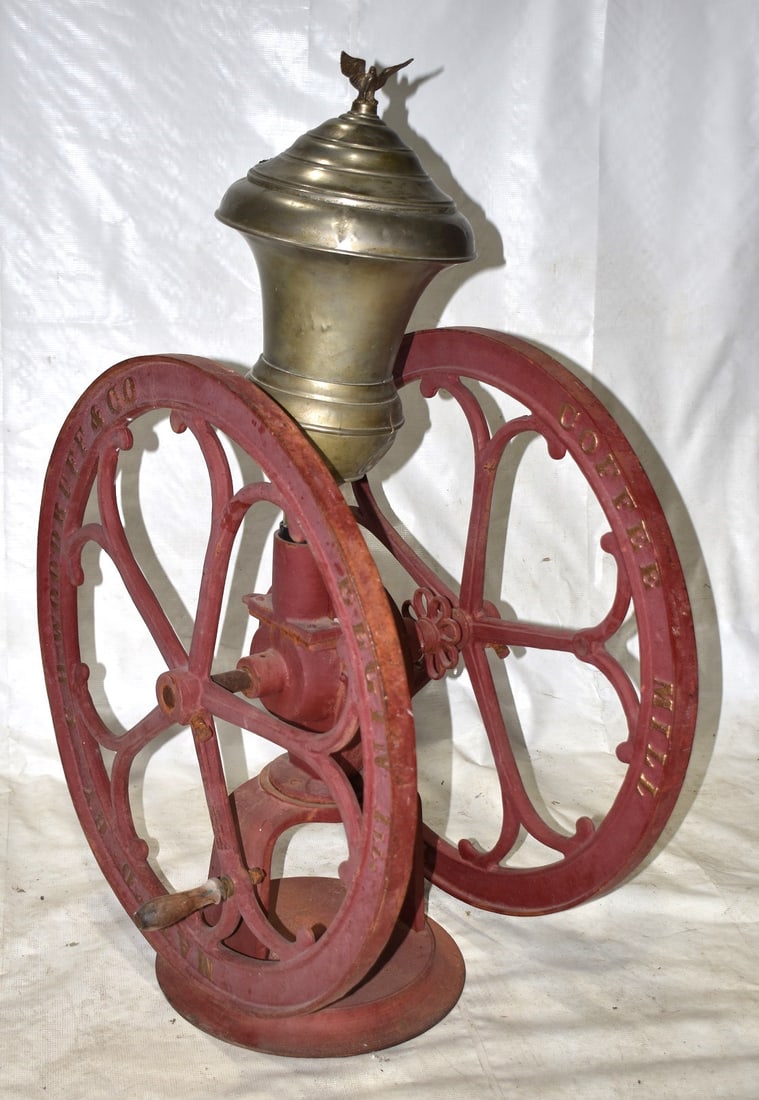 C.H. WOODRUFF & CO. COUNTER TOP CAST IRON COFFEE MILL (1 of 7)