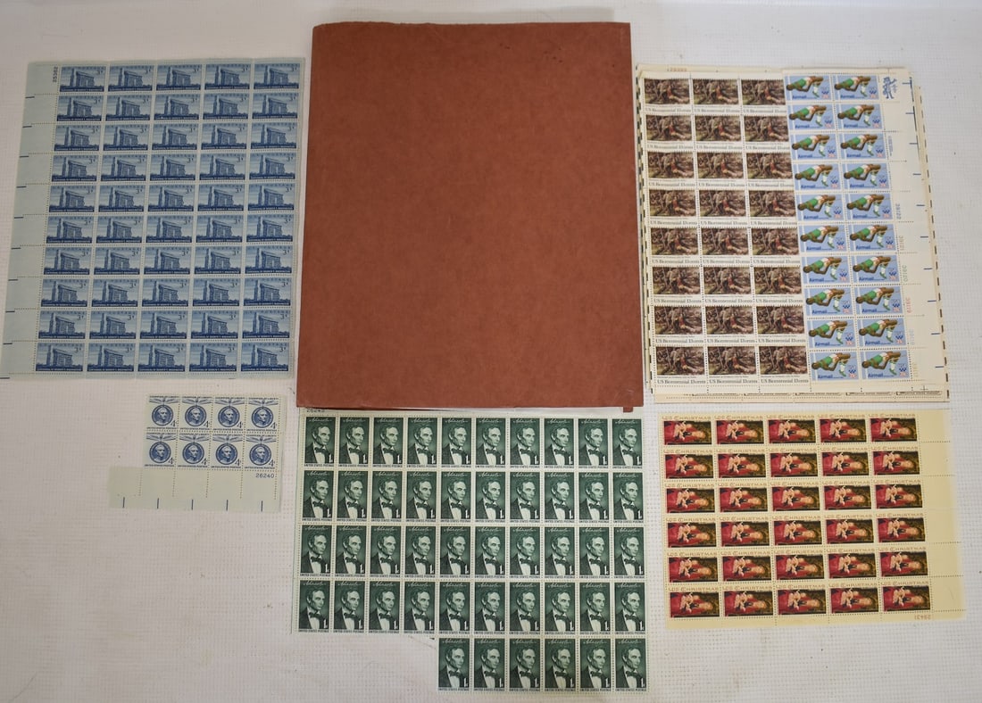 LOT ASSORTED US STAMP MINT SHEETS, C. 1940/50'S (1 of 7)