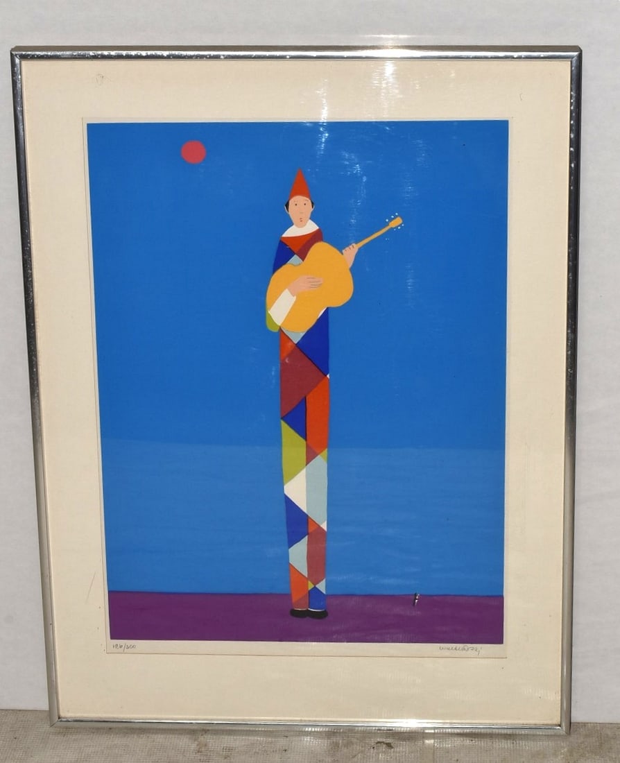 SERIGRAPH MUSICAL CLOWN SIGNED ILLEG. COLLECTORS GUILD (1 of 6)